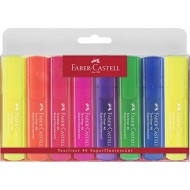 EVIDENZIATORI FABER-CASTELL SET DA 8 PEZZI VARI COLORI TEXTLINER 46 SUPERFLUORESCENTI