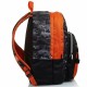 ZAINO SCUOLA ORGANIZZATO DOPPIO SCOMPARTO NERF OFFICIAL NERF NATION JET BLACK NERO E ARANCIO CON ZIPPONE DA SEVEN ITALY