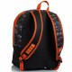 ZAINO SCUOLA ORGANIZZATO DOPPIO SCOMPARTO NERF OFFICIAL NERF NATION JET BLACK NERO E ARANCIO CON ZIPPONE DA SEVEN ITALY