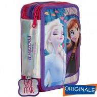 ASTUCCIO CORREDO SCUOLA 3 ZIP FROZEN II ANNA E ELSA DISNEY INTERNO43 PZ GIOTTO LYRA CANCELLIK.DA GIOCHI PREZIOSI ITALY