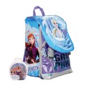 ZAINO SCUOLA ESTENSIBILE ELSA FROZEN II DISNEY ORIGINAL 42X29X13+9CM CON PAILLETTES + BAMBOLINA OMAGGIO GIOCHI PREZIOSI