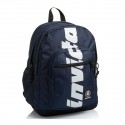 ZAINO SCUOLA ORGANIZZATO INVICTA BLU NEW WAY LOGO JELEK BACKPACK 42X30CM 2 ZIP+2 TASCHE CON ZIP GARANZ.4ANNI SEVEN ITALY