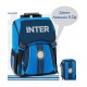 SCHOOL PACK FC INTERNAZIONALE ZAINO SCUOLA ESTENSIBILE+ ASTUCCIO 3 ZIP 41PEZZI GIOTTO FRIXION PR.UFFICIALE PANINI SCUOLA