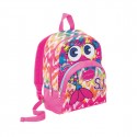 ZAINO SMALL SJ GANG FACCE DA SJ GIRL CANDY FUXIA ZAINETTO ASILO 33X26X13CM SEVEN JUNIOR ITALY