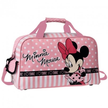 BORSA DA VIAGGIO MINNIE & YOU 45X25X23CM.DISNEY ORIGINAL 70% PES 30% PVC.