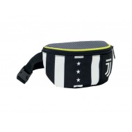 MARSUPIO FC JUVENTUS 24X15X8CM BIANCONERO 1 ZIP BLACKWITHE WINNER FOREVER PRODOTTO UFFICIALE DA SEVEN SPA ITALY