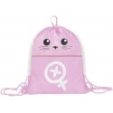 EASY BAG LA SABRI 4SCHOOL ORIGINAL ZAINETTO ROSA 46X35CM SACCA DA VIAGGIO UTILE IN PALESTRA /PISCINA/GITA DA SEVEN ITALY