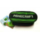 ASTUCCIO OVALE SCUOLA ORGANIZZATO MINECRAFT MOJANG ORIGINAL VERDE NERO PIXEL 23X11X9,5CM DISTR. DA PANINI SCUOLA ITALY