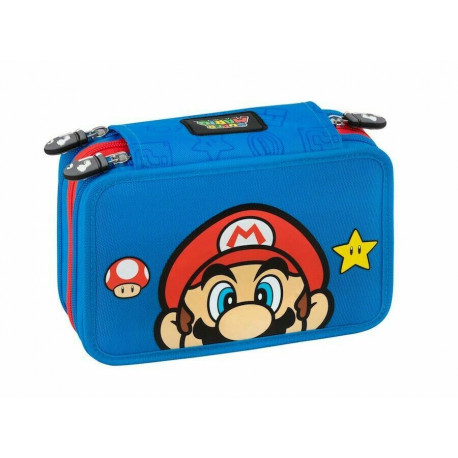 CORREDO SCUOLA ORGANIZZATO SUPER MARIO ORIGINAL NINTENDO ASTUCCIO 3 ZIP 41PEZZI GIOTTO/FRIXION LYRA. PANINI SCUOLA ITALY