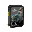 ASTUCCIO CORREDO SCUOLA TRE CERNIERE JURASSIC WORLD ORIGINAL INTERNO 45 PEZZI GIOTTO/FILA/TRATTO CANCELLIK. DA GUT ITALY