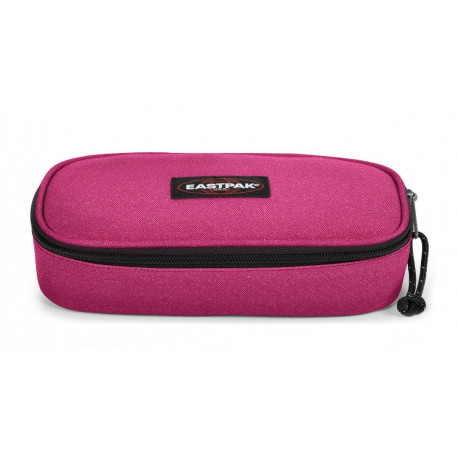 ASTUCCIO SCUOLA OVALE EASTPAK 1 ZIP +1 INTERNA CON PATTINA ORGANIZZATA ASTUCCIO OVAL SPARK PINK SPARKLY EASTPAK ORIGINAL