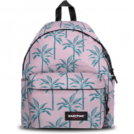 ZAINO EASTPAK PADDED PAK"R A19 BRIZE TREES ROSA 24L 40CM ZAINO AMERICANO EASTPAK GARANZ.30 ANNI SUL CUCITO DA GUT ITALY