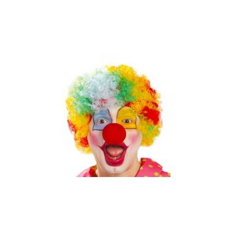 PARRUCCA RICCIA CLOWN MULTICOLOR CARNEVALE