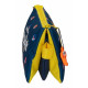 BUSTINA PORTATUTTO DA VIAGGIO/PISCINA 2 ZIP 3 SCOMPARTI BABY SHARK MY GOOD FRIEND NICKELODEON 22X12X5CM GIALLO E BLU