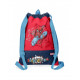 GYM SAC ZAINETTO SPIDERMAN POP ROSSO E BLU SPALLACCI AZZURRI THE AMAZING MARVEL ORIGINAL 30X40CM SACCA UOMO RAGNO