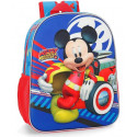 ZAINO TEMPO LIBERO MICKEY WORLD ROADSTAR RACERS DISNEY DISEGNO TOPOLINO A RILIEVO ORIGINAL 27X33X11CM JOUMMA BAGS