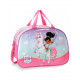 BORSA DA VIAGGIO UNICORN NELLA THE PRINCESS KNIGHT 40X28X22CM ROSA FUXIA 1 ZIP CON TRACOLLA UTILE PER PISCINA E PALESTRA