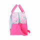 BORSA DA VIAGGIO UNICORN NELLA THE PRINCESS KNIGHT 40X28X22CM ROSA FUXIA 1 ZIP CON TRACOLLA UTILE PER PISCINA E PALESTRA