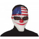 MASCHERA CLOWN BANDIERA AMERICANA HORROR IN PVC COPRIVISO PER TRAVESTIMENTI DI HALLOWEEN CARNEVALE E SCENE HORROR