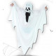 VESTITO MASCHERA FANTASMA BIANCO BAMBINI 80CM TG.UN. PER TRAVESTIMENTI DI HALLOWEEN CARNEVALE FESTE E PARTY HORROR