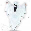 VESTITO MASCHERA FANTASMA BIANCO BAMBINI 80CM TG.UN. PER TRAVESTIMENTI DI HALLOWEEN CARNEVALE FESTE E PARTY HORROR