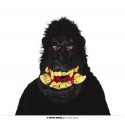 MASCHERA GIGANTE LATTICE GORILLA CON PELO NERO HORROR PER TRAVESTIMENTI DI HALLOWEEN SCENE E SPETTACOLI A TEMA HORROR