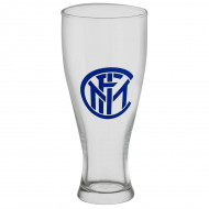 BICCHIERE BIRRA FC INTERNAZIONALE 415ML H19XCM VETRO CON LOGO BEER GLASS SCATOLATO OFFICIAL PRODUCT DA GIEMME ITALY