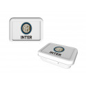 PORTAMERENDA CONTENITORE DA PASTO FC INTERNAZIONALE 17X12X6CM BIANCO MELANINA OFFICIAL PRODUCT ROYAL INDUS.MADE IN ITALY