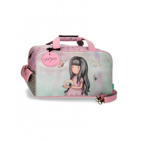 BORSA DA VIAGGIO PALESTRA GORJUSS SOMEWHERE SANTORO ORIGINAL BORSONE DA VIAGGIO 45X25X25CM.SIMILPELLE VALIGIA