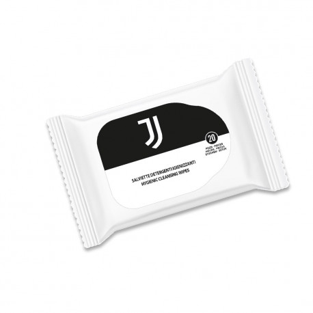 BOX 20 SALVIETTINE DETERGENTI IGIENIZZANTI FC JUVENTUS OFFICIAL PRODUCT SALVIETTE IMBEVUTE COMODE PRATICHE.SODICO ITALY