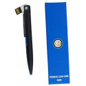 PENNA A SFERA NERA CON USB 8 GB. FC INTERNAZIONALE ASTUCCIO NERO CON LOGO PRODOTTO UFFICIALE DA PANINI EDITORE ITALY