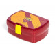 CONTENITORE DA PASTO AS ROMA PORTAMERENDA 16X10X6 CM IN PLASTICA GIALLOROSSO CON LOGO LUPA 1927 PRODOTTO UFFICIALE